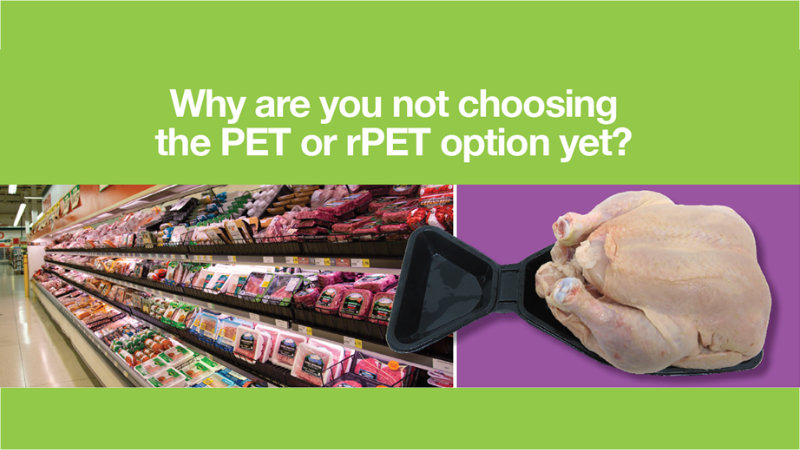 Ultrazorb Polystyrene meat trays: now also in PET and rPET
