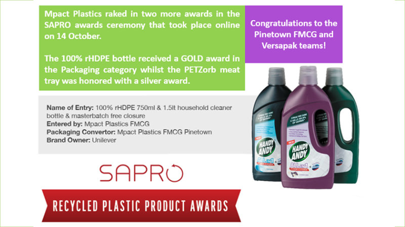 Mpact Plastics ropes in two SAPRO awards