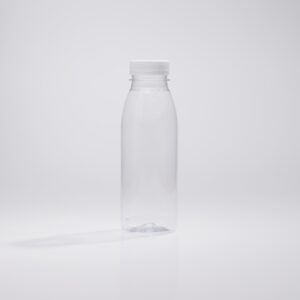 350ml Classic Round Clear Juice Bottle with Wide Neck